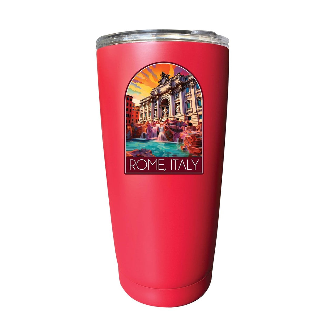 Rome Italy Design B Souvenir 16 oz Stainless Steel Insulated Tumbler Image 4