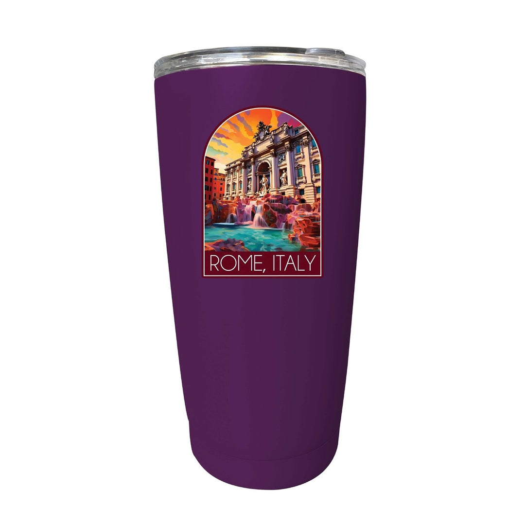 Rome Italy Design B Souvenir 16 oz Stainless Steel Insulated Tumbler Image 6