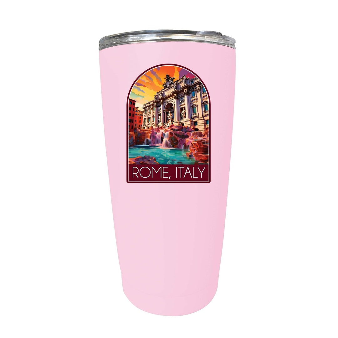 Rome Italy Design B Souvenir 16 oz Stainless Steel Insulated Tumbler Image 7