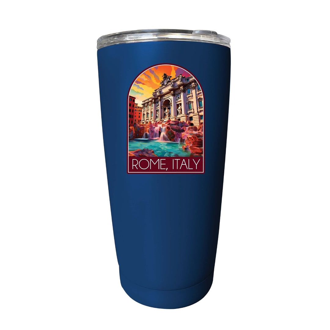 Rome Italy Design B Souvenir 16 oz Stainless Steel Insulated Tumbler Image 8