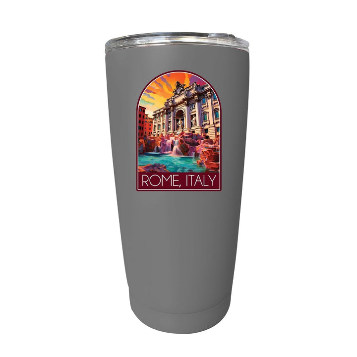 Rome Italy Design B Souvenir 16 oz Stainless Steel Insulated Tumbler Image 9