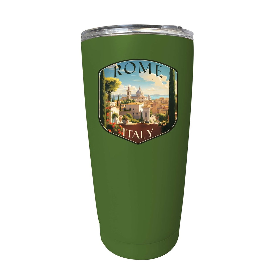 Rome Italy Design C Souvenir 16 oz Stainless Steel Insulated Tumbler Image 1