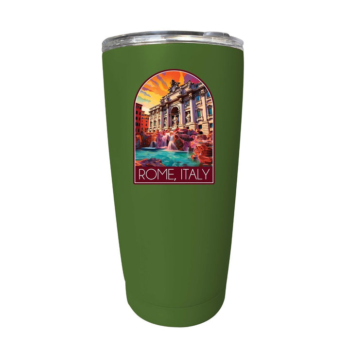 Rome Italy Design B Souvenir 16 oz Stainless Steel Insulated Tumbler Image 10