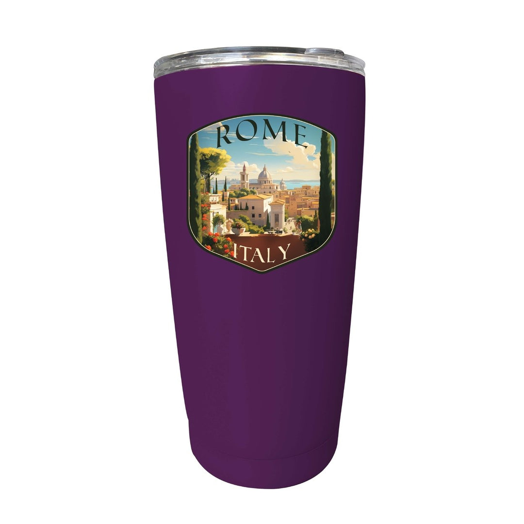 Rome Italy Design C Souvenir 16 oz Stainless Steel Insulated Tumbler Image 1