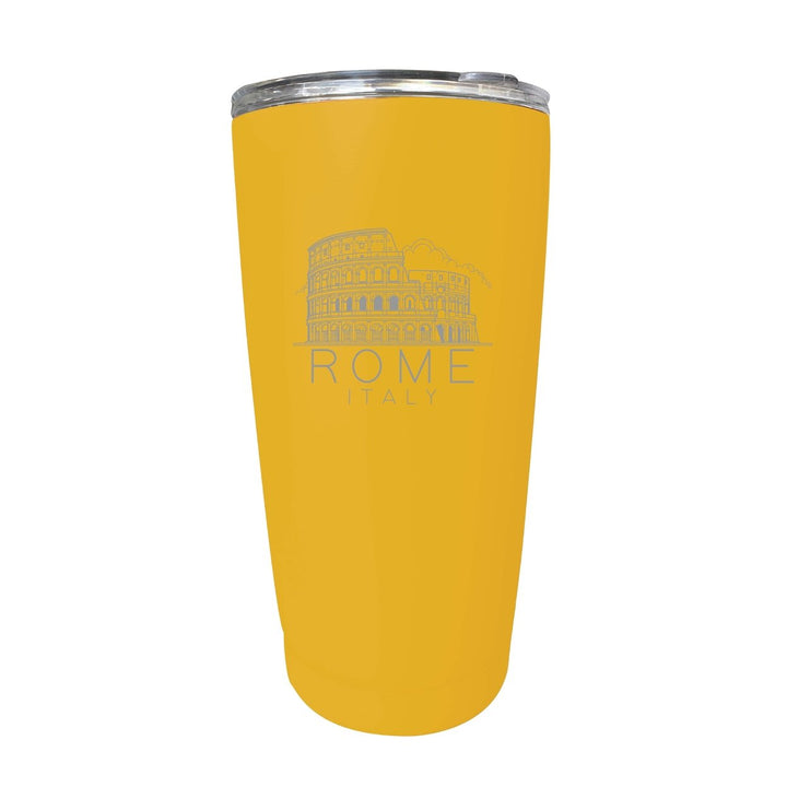 Rome Italy Souvenir 16 oz Engraved Stainless Steel Insulated Tumbler Image 2