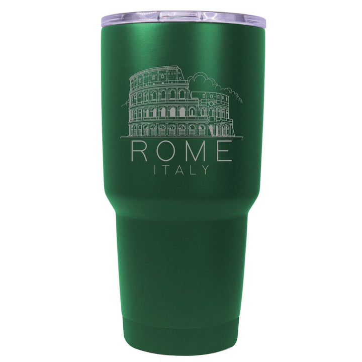 Rome Italy Souvenir 24 oz Engraved Insulated Stainless Steel Tumbler Image 1