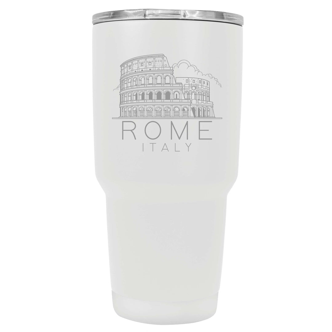 Rome Italy Souvenir 24 oz Engraved Insulated Stainless Steel Tumbler Image 3