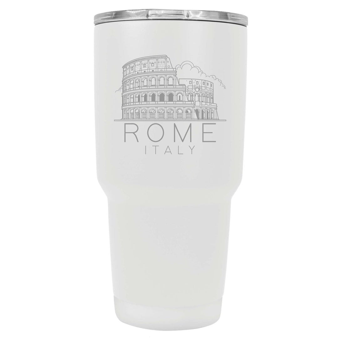 Rome Italy Souvenir 24 oz Engraved Insulated Stainless Steel Tumbler Image 1