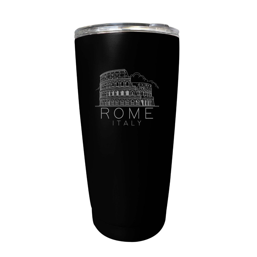 Rome Italy Souvenir 16 oz Engraved Stainless Steel Insulated Tumbler Image 4