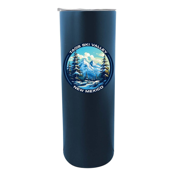 Taos Ski Valley Design A Souvenir 20 oz Insulated Stainless Steel Skinny Tumbler Image 3