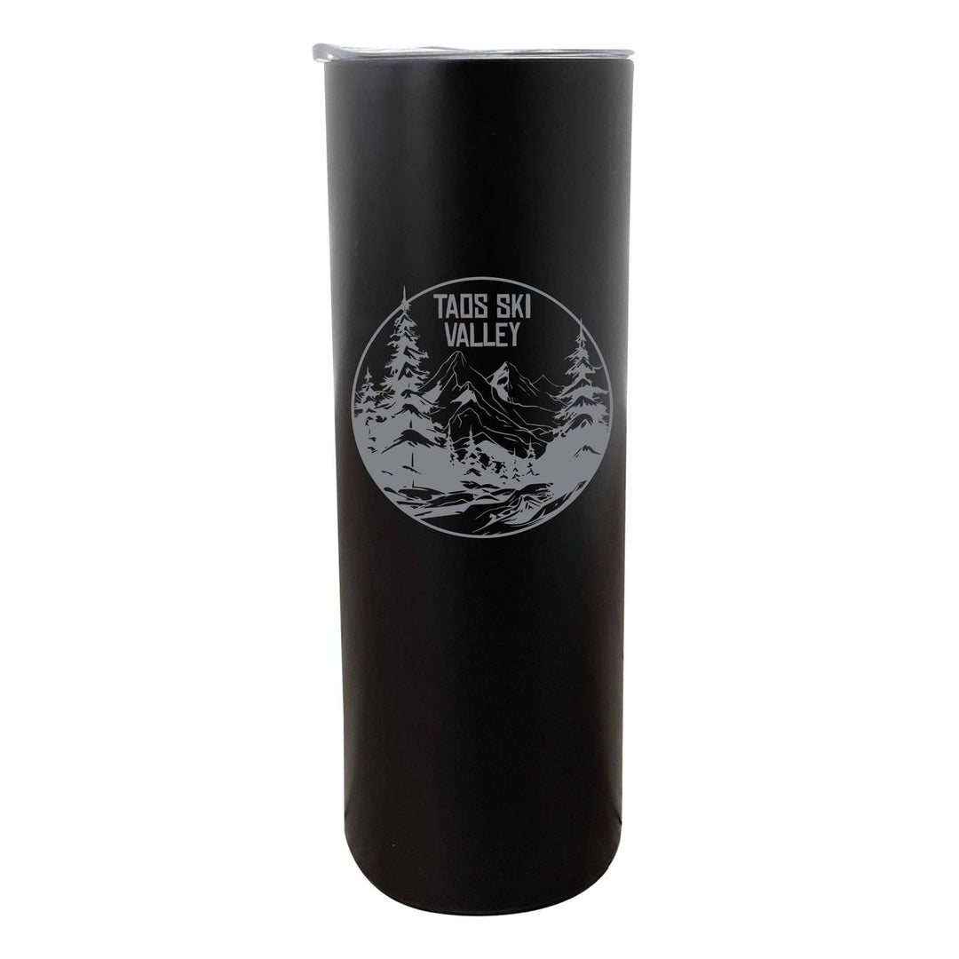 Taos Ski Valley Souvenir 20 oz Engraved Insulated Stainless Steel Skinny Tumbler Image 6