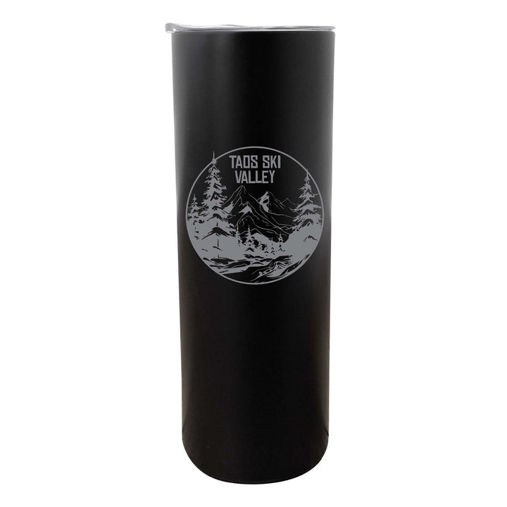 Taos Ski Valley Souvenir 20 oz Engraved Insulated Stainless Steel Skinny Tumbler Image 1