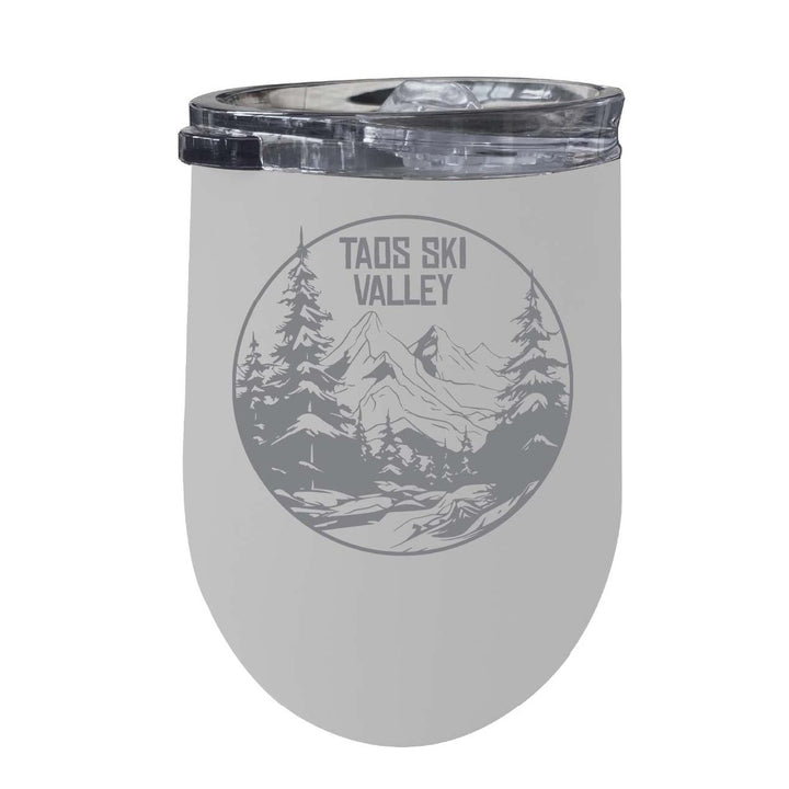 Taos Ski Valley Souvenir 12 oz Engraved Insulated Wine Stainless Steel Tumbler Image 7