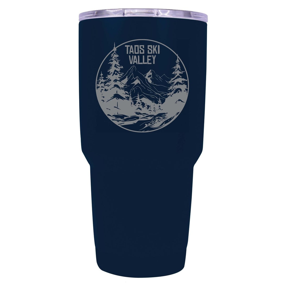 Taos Ski Valley Souvenir 24 oz Engraved Insulated Stainless Steel Tumbler Image 2