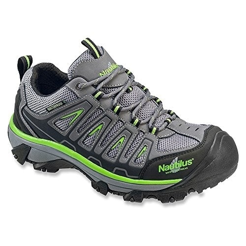 FSI Nautilus 2208 Waterproof Safety Toe EH Hiking Shoe Grey Green Black 11 Image 1