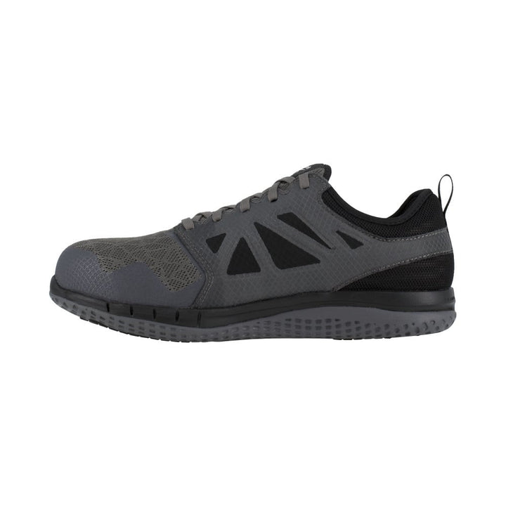 Reebok Work Mens ZPrint Steel Toe EH Athletic Work Shoe Grey/Black - RB4252 Grey and Black Image 4