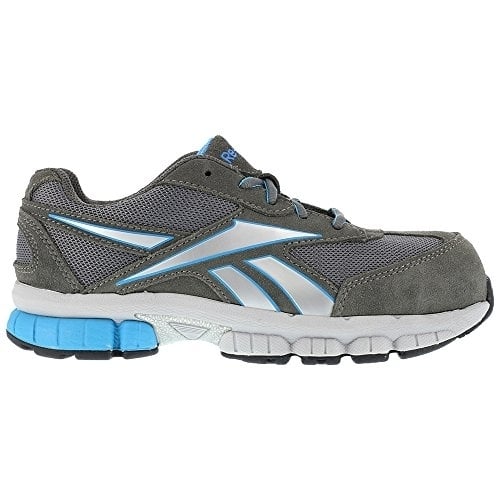 Reebok Work Womens Composite Toe Shoes Grey/Blue RB446 Extra Wide Slip Resistant Image 2