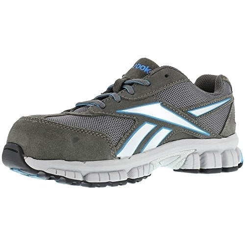 Reebok Work Womens Composite Toe Shoes Grey/Blue RB446 Extra Wide Slip Resistant Image 3