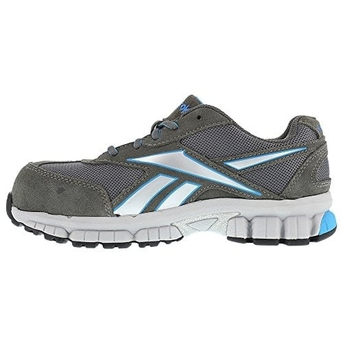 Reebok Work Womens Composite Toe Shoes Grey/Blue RB446 Extra Wide Slip Resistant Image 4