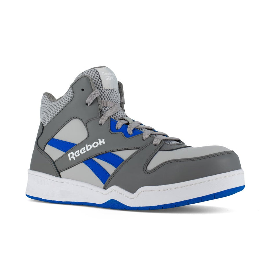 Reebok BB4500 Mens High Top Composite Toe ESD Work Shoe Grey Blue RB4135 Image 1