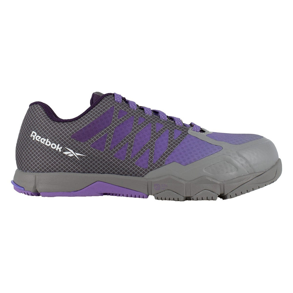 Reebok Work Womens Composite Toe Athletic Shoes Gray Purple RB451 Non-Metallic Image 2