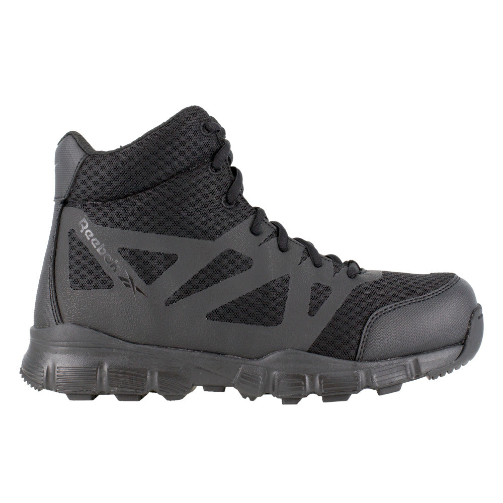 Reebok Work Mens Tactical Boot 5" Soft Toe Side Zipper Black RB4507 Image 2