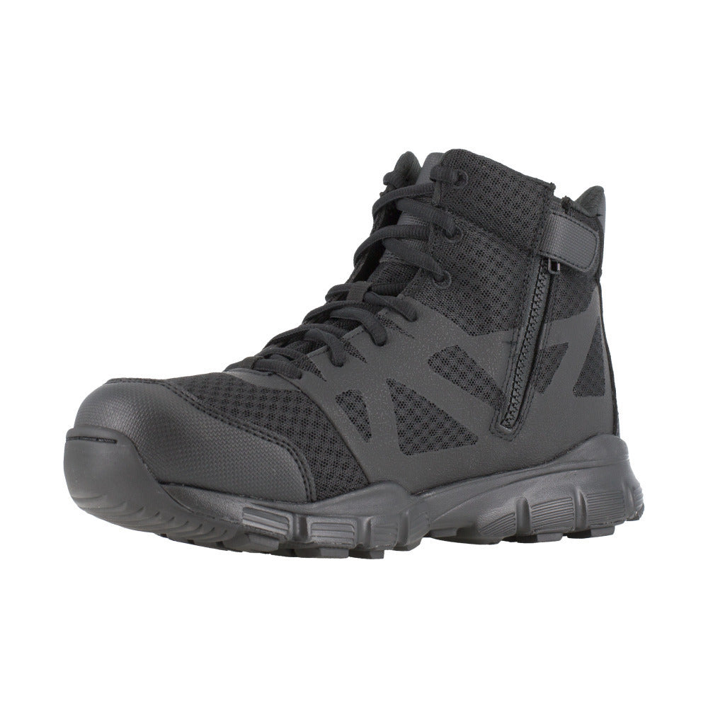 Reebok Work Mens Tactical Boot 5" Soft Toe Side Zipper Black RB4507 Image 3