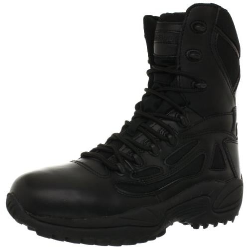 Reebok Rapid Response RB8877 Mens 8" Tactical Boots Black Waterproof Leather Image 1