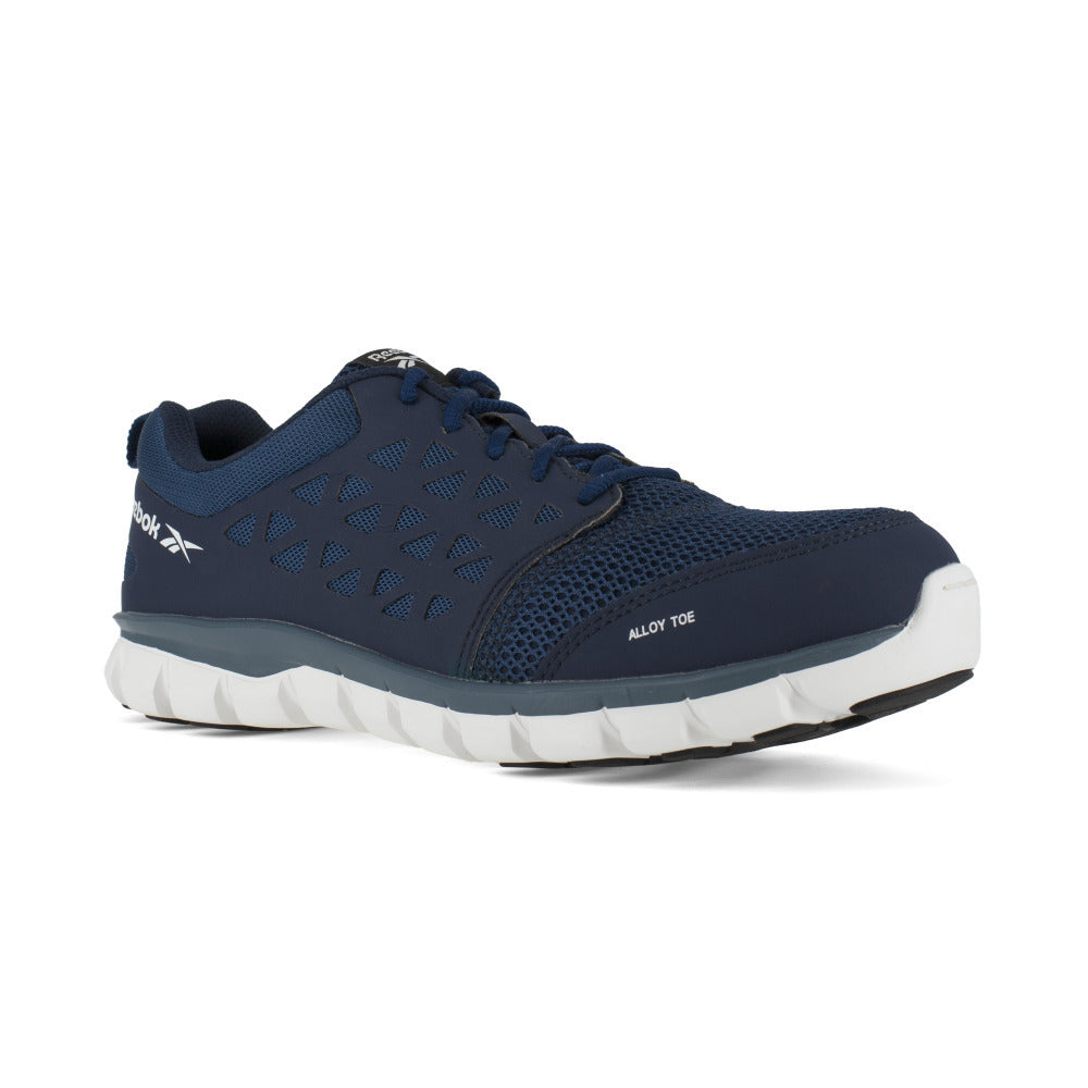 Reebok Work Sublite Cushion Alloy Toe ESD Athletic Shoe Navy RB4043 Size Available Image 1