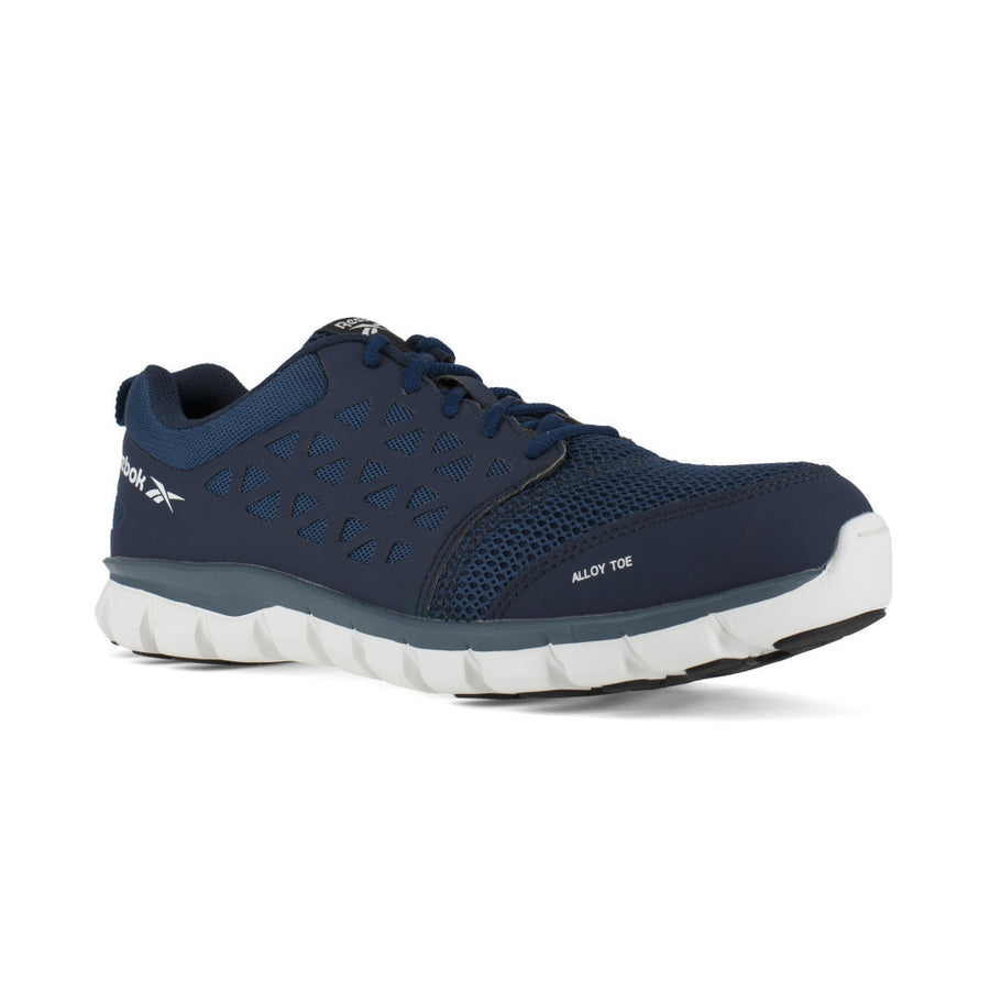 Reebok Work Sublite Cushion Alloy Toe ESD Athletic Shoe Navy RB4043 Size Available Image 1