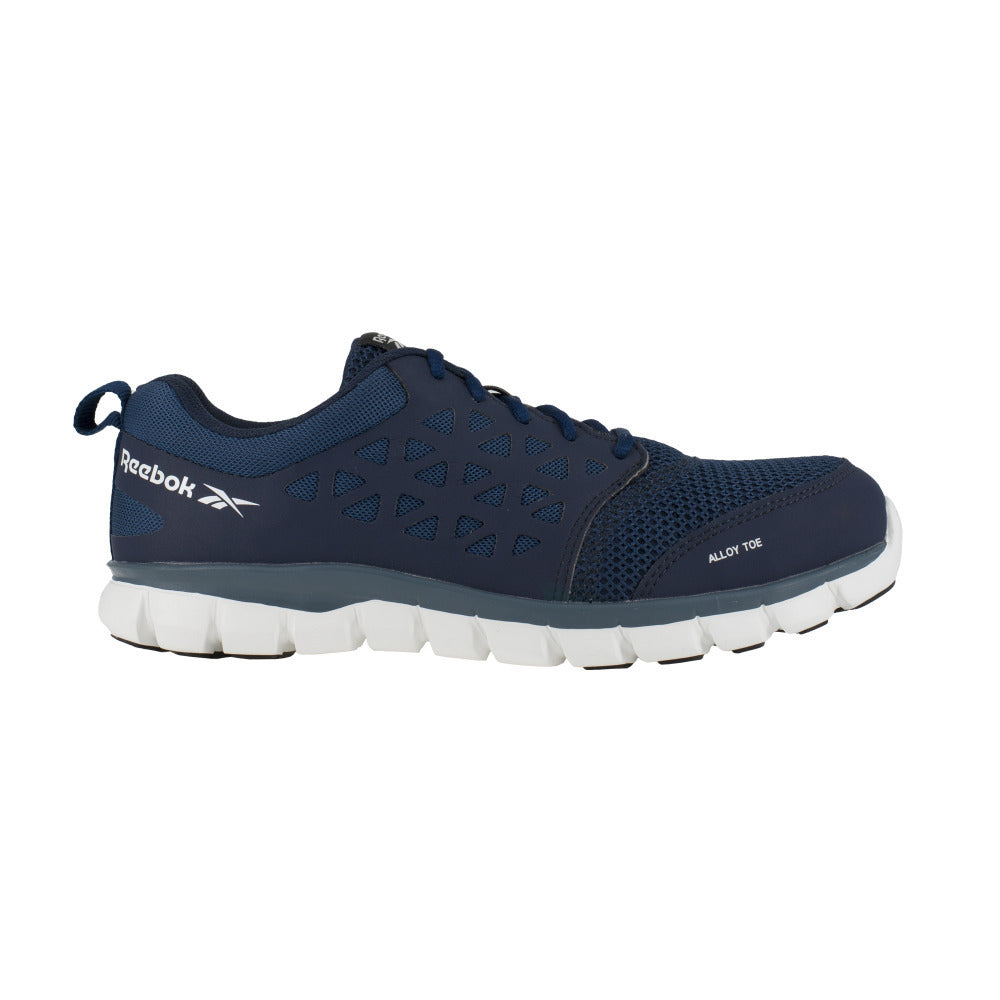 Reebok Work Sublite Cushion Alloy Toe ESD Athletic Shoe Navy RB4043 Size Available Image 2