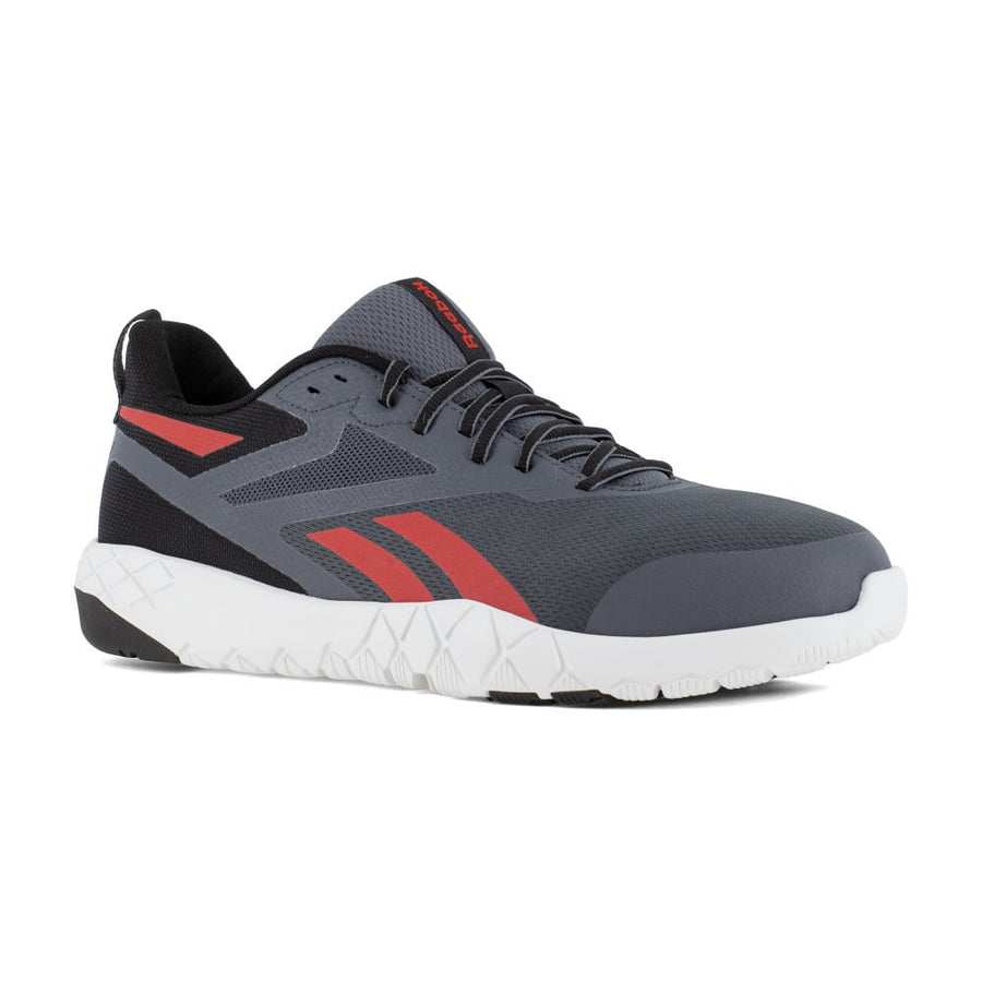 Reebok Work Athletic Shoe Composite Toe ESD Flexagon Force XL Gray Red RB5443 Image 1