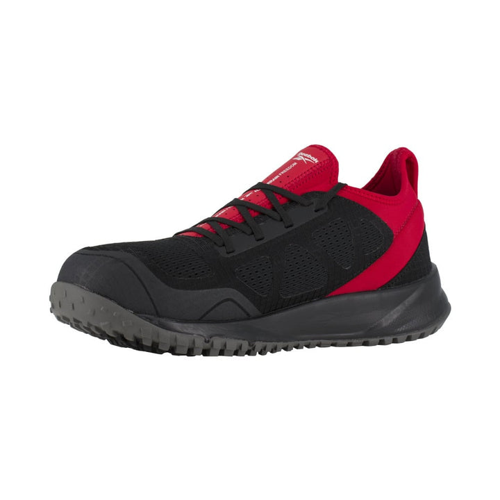 Reebok Work Steel Toe Trail Running Shoes Black Red RB4093 Slip Resistant ESD Image 3