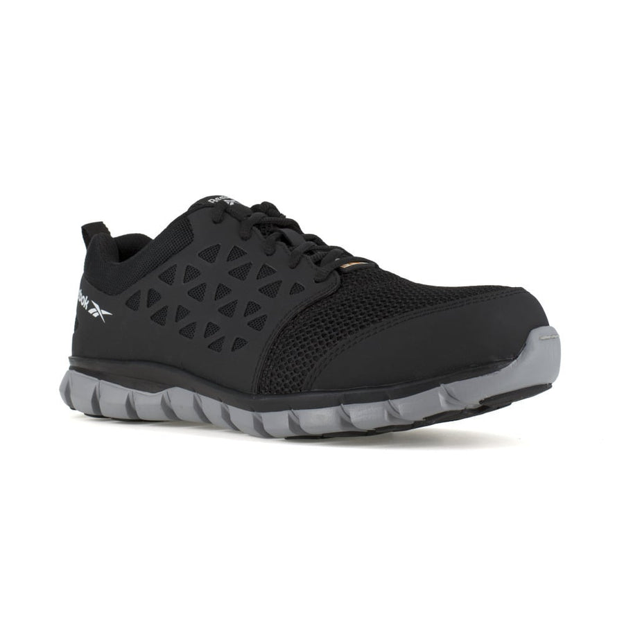 Reebok Work Mens Sublite Cushion CSA Composite Toe EH Athletic Work Shoe Black - IB4041 BLACK Image 1