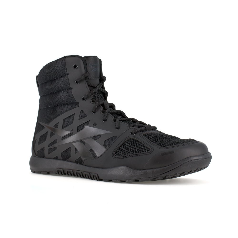 Reebok Work Mens 6" Nano Tactical Soft Toe Boot Black - RB7120 BLACK Image 1