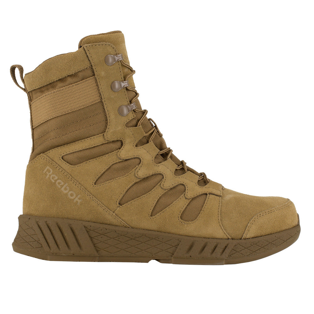 Reebok Work 8" Floatride Energy Tactical Boot Coyote Side Zipper RB4365 Image 2