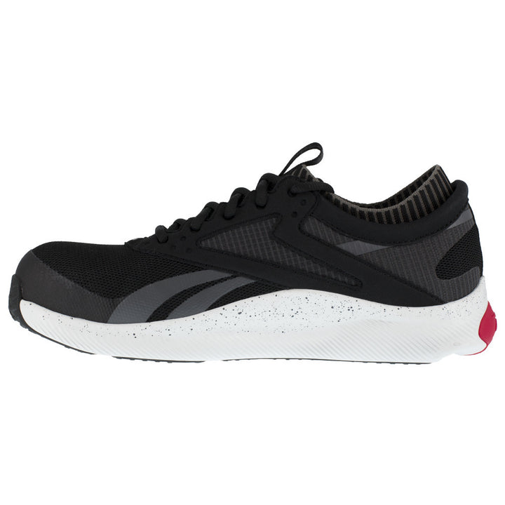 Reebok Work Mens Athletic Shoe Composite Toe Black Red RB4080 Slip Resistant Image 4