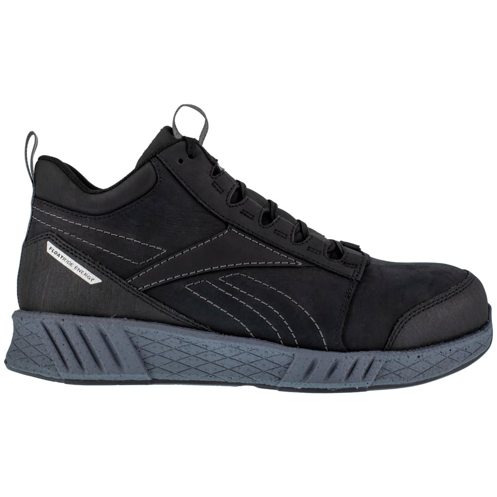 Reebok Work Fusion Formidable Composite Toe Mid Cut Athletic Shoes Black Grey RB4302 Image 2