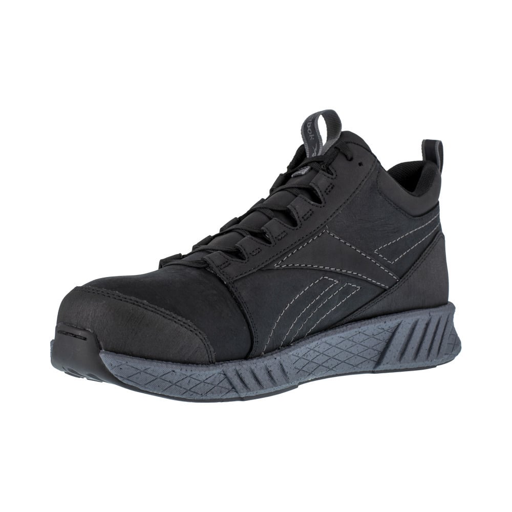 Reebok Work Fusion Formidable Composite Toe Mid Cut Athletic Shoes Black Grey RB4302 Image 3