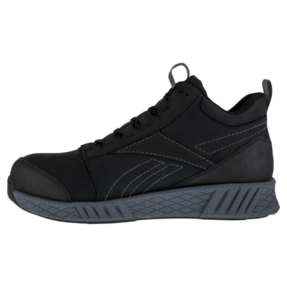 Reebok Work Fusion Formidable Composite Toe Mid Cut Athletic Shoes Black Grey RB4302 Image 4