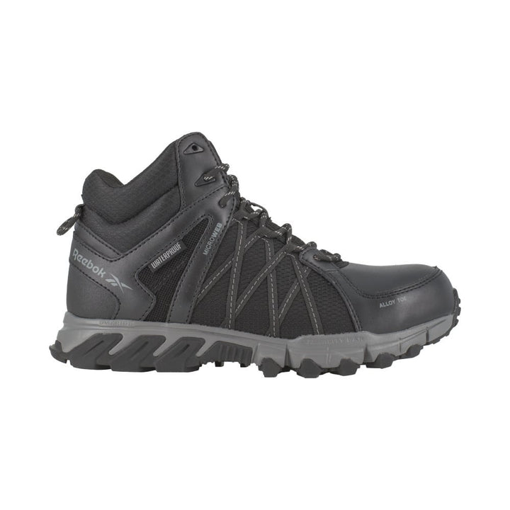 Reebok Work Mens Trailgrip Alloy Toe Waterproof Mid-Cut Boot Black Grey RB3401 Image 2