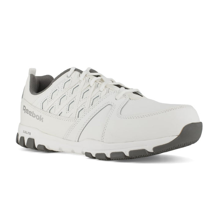 Reebok Sublite Work Steel Toe Athletic Shoe White RB4443 Slip Resistant SD 10 Image 1