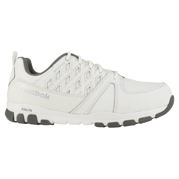 Reebok Sublite Work Steel Toe Athletic Shoe White RB4443 Slip Resistant SD 10 Image 2