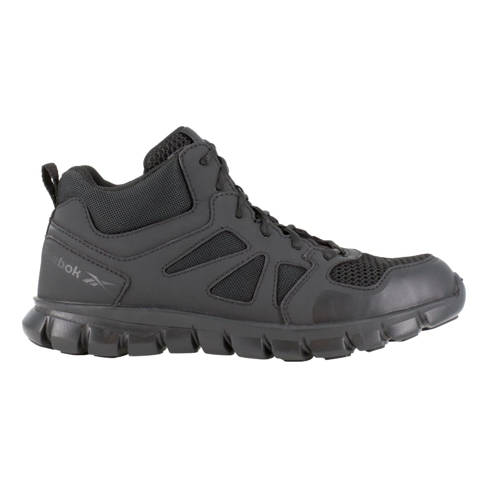 Reebok Work Tactical Mid-Cut Shoe Black Soft Toe RB8405 Slip Resistant Lightweight Image 2