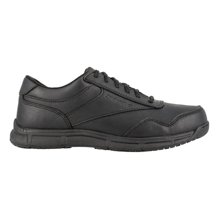 Reebok Work Mens Soft Toe Slip Resistant Athletic Shoe Black RB1130 Extra Wide Image 2