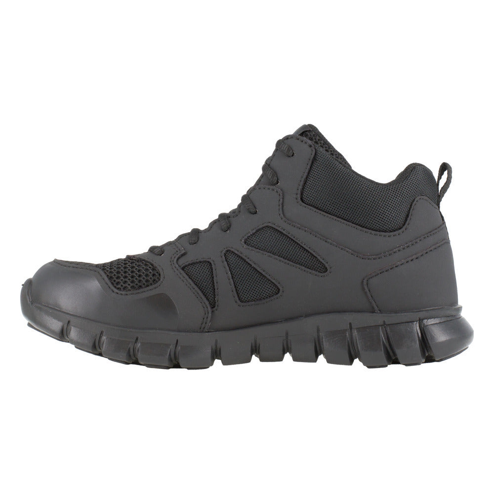 Reebok Work Tactical Mid-Cut Shoe Black Soft Toe RB8405 Slip Resistant Lightweight Image 4