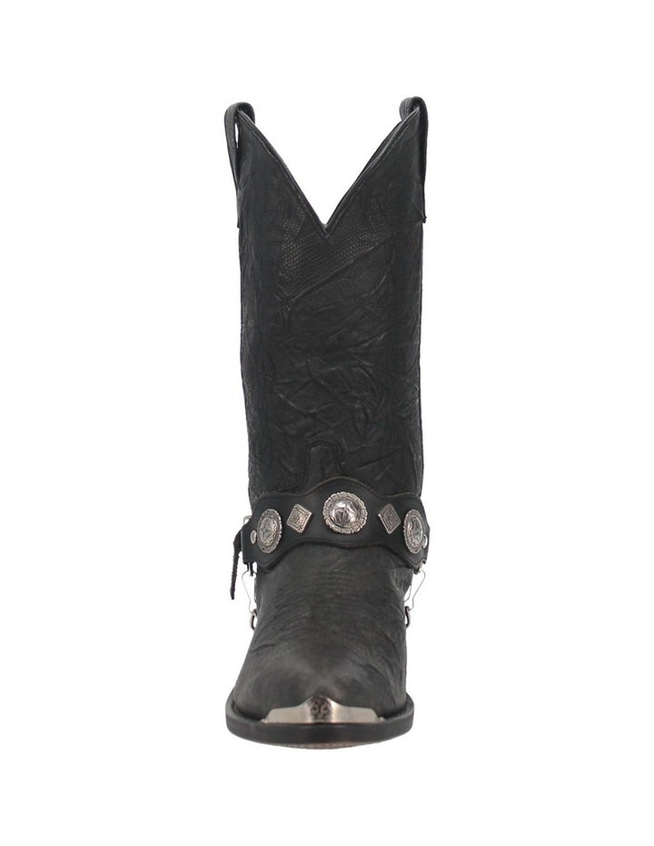 Dingo Western Boots Mens Suiter Harness 12" Leather Black DI02175 Image 2