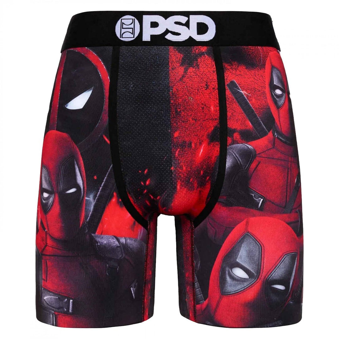 Deadpool Black and Red Collage PSD Boxer Briefs Image 1