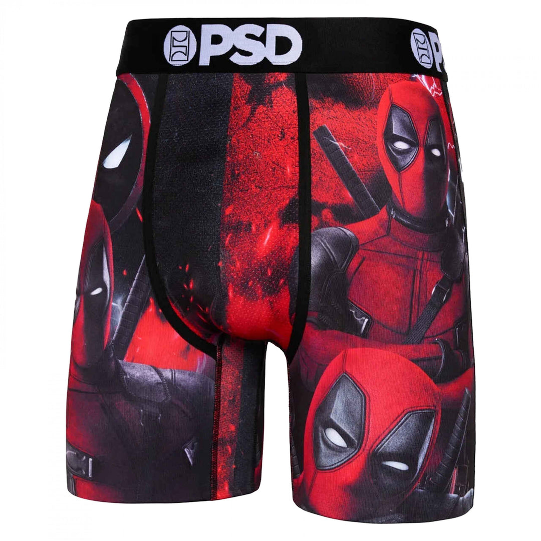 Deadpool Black and Red Collage PSD Boxer Briefs Image 2