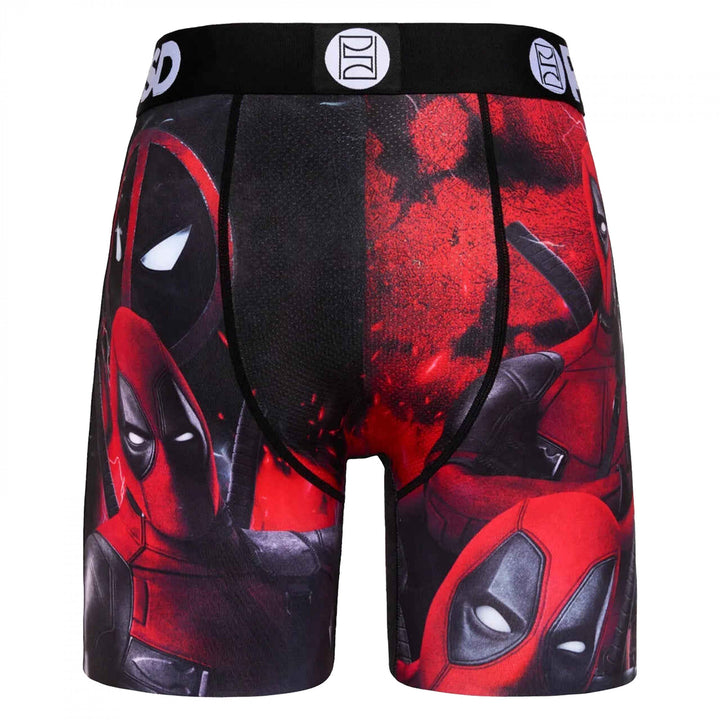 Deadpool Black and Red Collage PSD Boxer Briefs Image 3